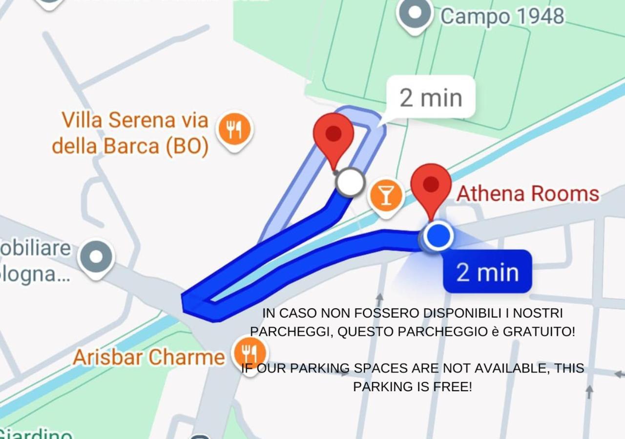 Athena Rooms - Parcheggio Privato Bologna Eksteriør bilde